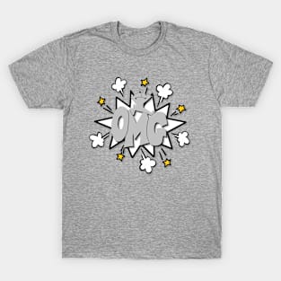 OMG!! Comic Bubble Gray T-Shirt